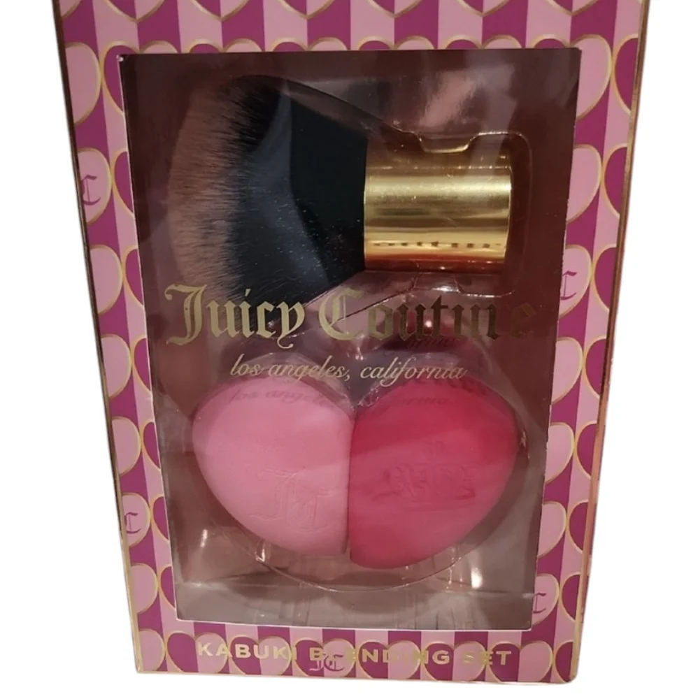 Juicy Couture Kabuki Blending Set - Pink and Red
